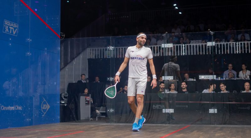 Mohamed ElShorbagy in action.